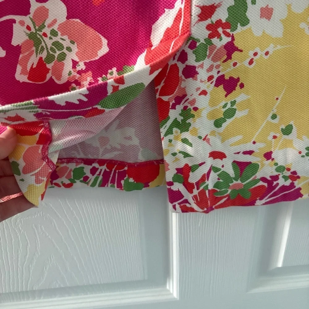Talbots Pink, Red, Green and Yellow Knee-Length Pencil Skirt